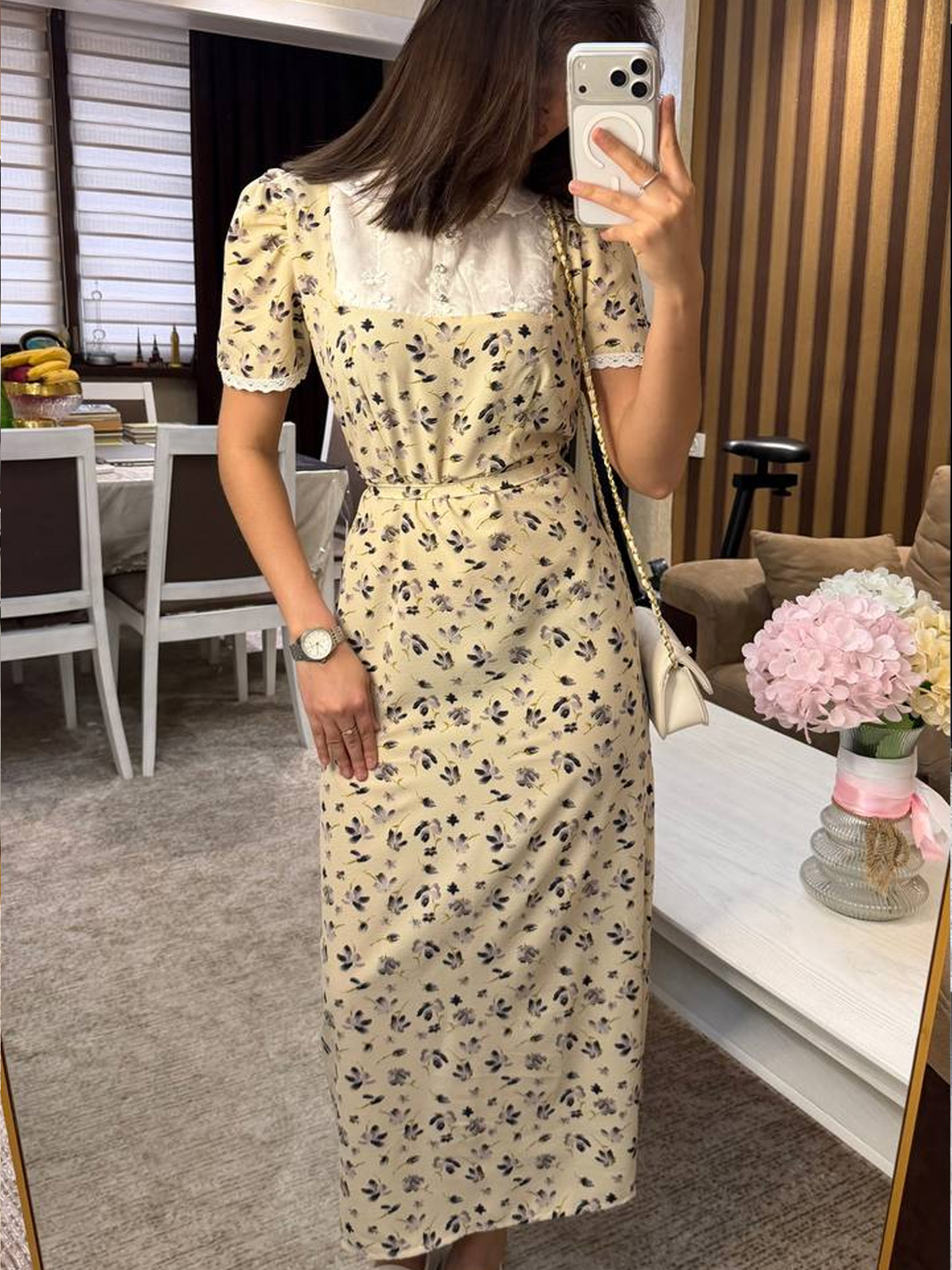 Ayollar ko‘ylagi (Mulvari floral print, vintage max) b3b8q552d