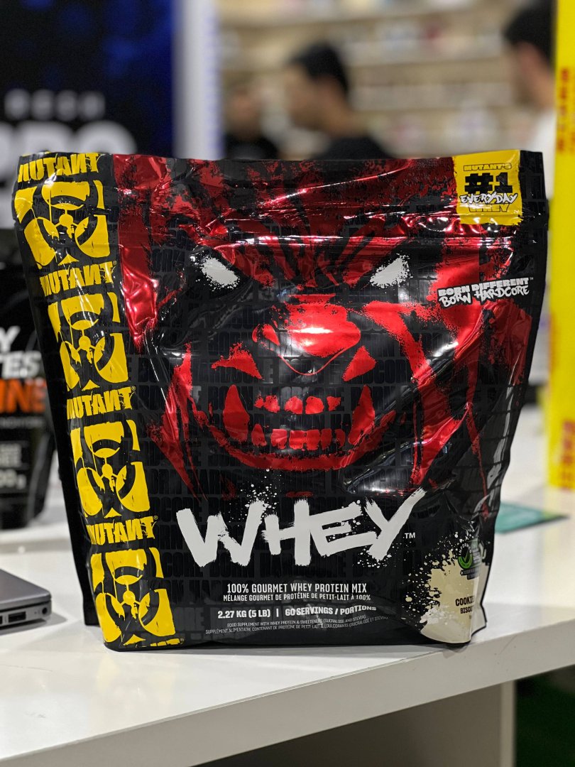 Mutant Whey — 100% Gourmet Whey Protein Mix (Cookies & Cream ta'mi), 2.27 kg (5 LB), 60 porsiya  18913