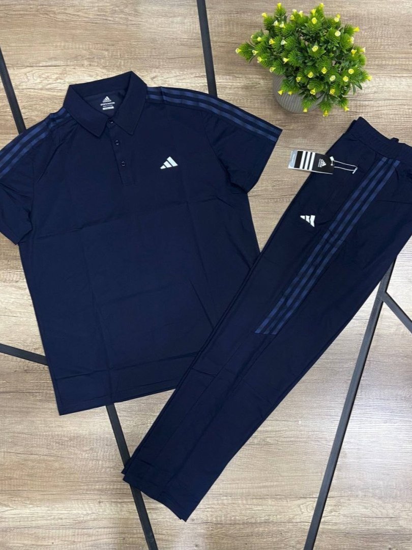 Adidas Yozgi Polo Dvoyka — Erkaklar uchun bati (katta o‘lchamli) yozgi sport kostyumi   19715  b.8q.158d