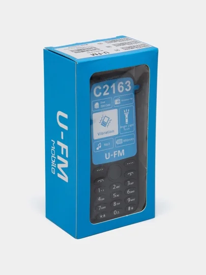 U-FM Mobile C2163 — kundalik foydalanish uchun mo‘ljallangan ishonchli va qulay tugmali mobil telefon  16279
