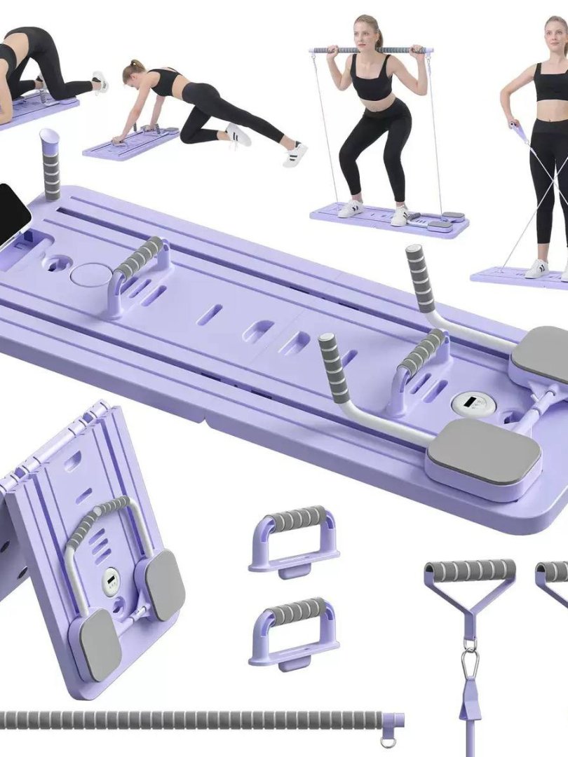 Ko'p funksiyali buklanuvchan otjimaniye platformasi, planka va espanderlar jamlanmasi (Pilates va Fitnes platformasi)   19536  c.2q.23d