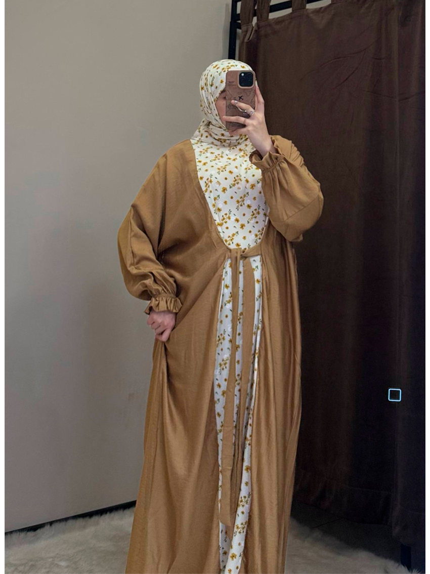 Muslim ayollar libosi – ko‘ylak va sharflik to‘plam  b7q402d