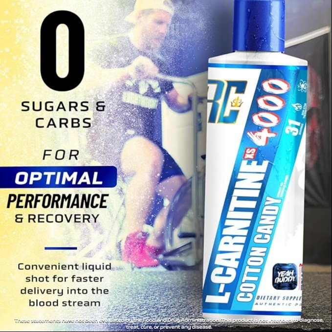 Ronnie Coleman L-Carnitine XS 4000 (Cotton Candy / Shakar pashmak ta'mi) — Ortiqcha vaznga qarshi o'ta kuchli suyuq formula!   17356