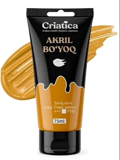 CRIATICA badiiy akril bo'yog'i, professional, 75 ml tuba