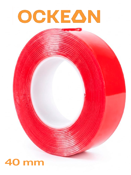 Universal Qizil Ikki Tomonlama Yelimli Lenta (Nano Tape) – Kuchli va Estetik Yechim  40 mm   15549