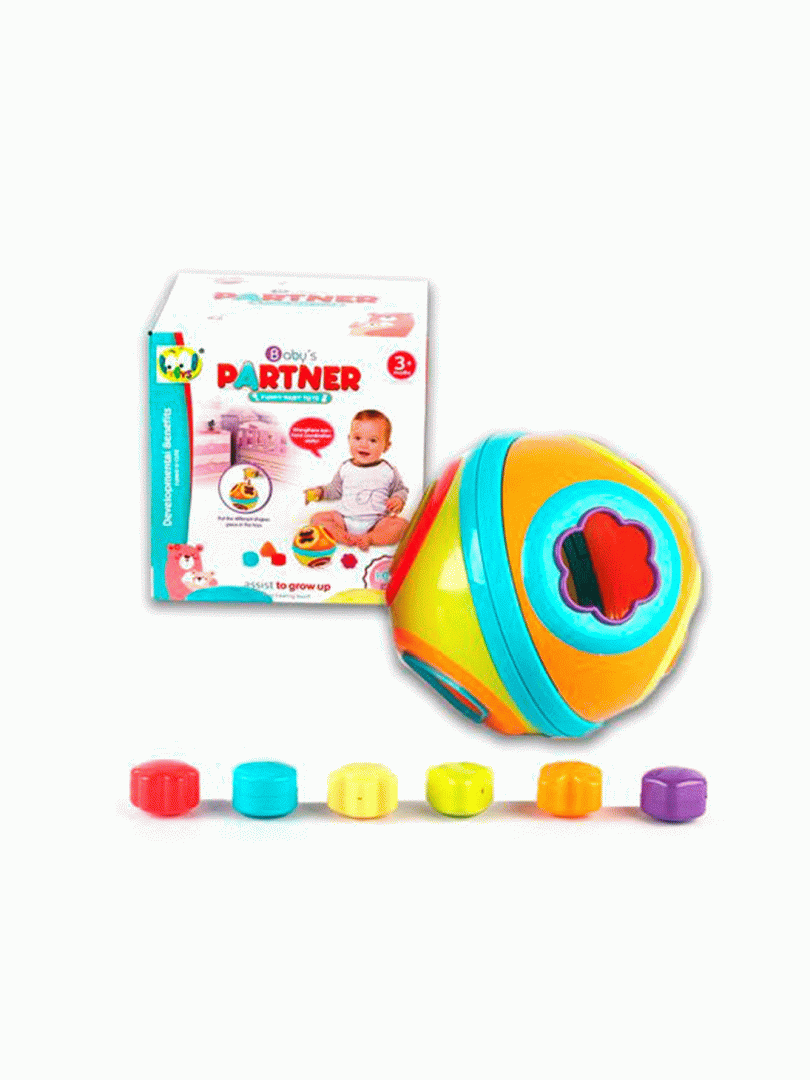 Bolalar uchun geometrik shaklli qurilish bloklari – rivojlantiruvchi boshqotirma o‘yinchoq (#313 dumaloq shar) g73d