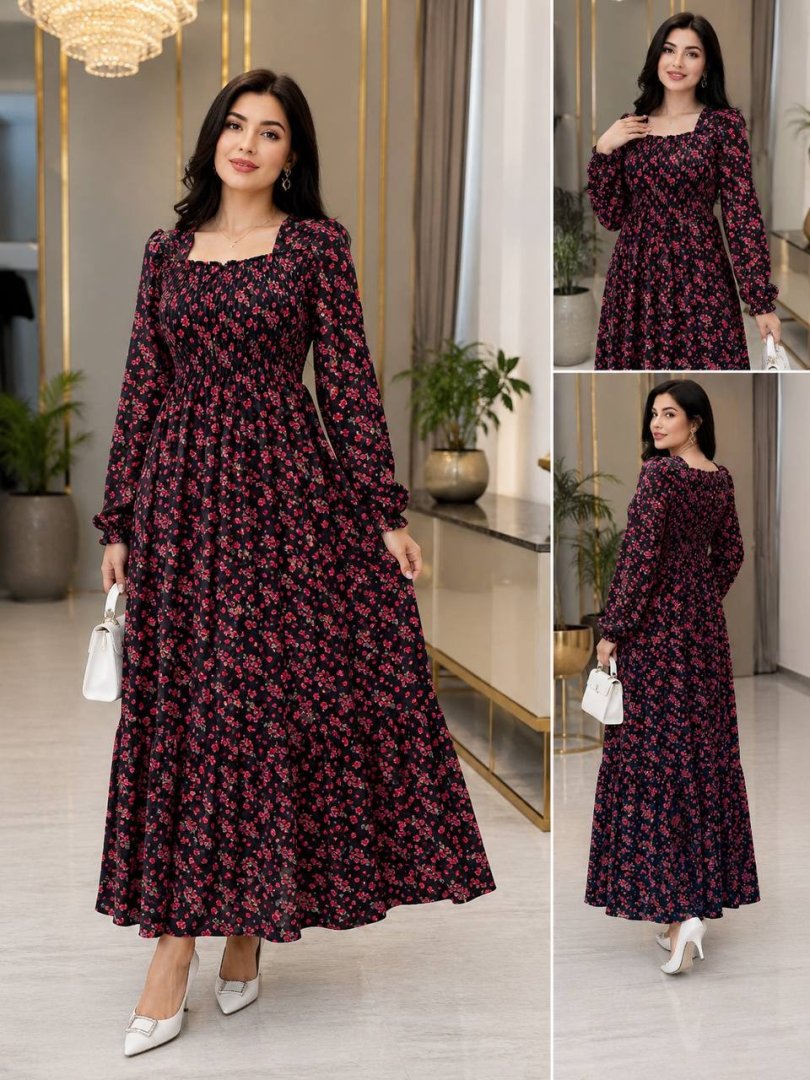 Gulli princessa uslubidagi uzun libos  b10q472/1d     18106