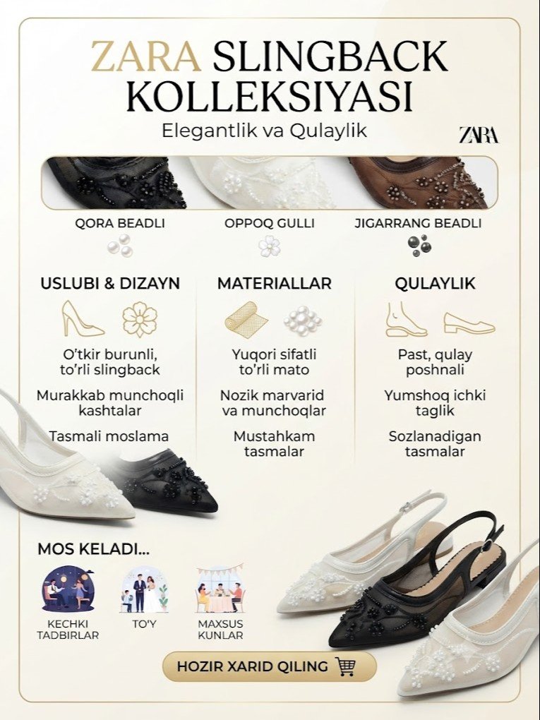 Ayollar uchun nafis setkali (mesh) slingback poyabzali, marvaridli bezak bilan.   b.0q.987d   17297
