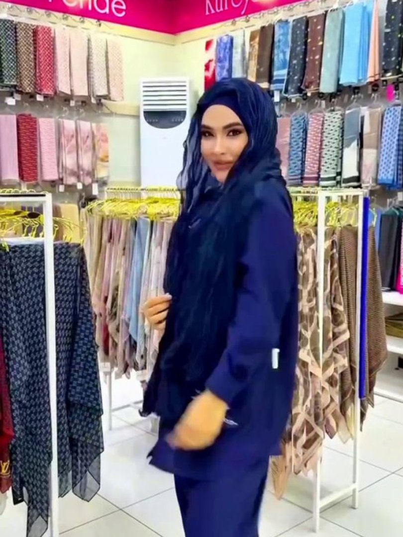 Kudrashka Organza Sharf — Tayyor Bo'yinli Ikkitalik To'plam b2q732d