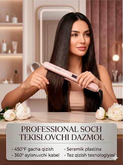 MAC Styler MC-2021A — Professional Soch Tekislovchi Dazmol al