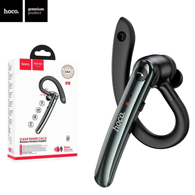 HOCO S19 Heartful ENC Bluetooth Garnitura – Shovqinni kamaytiruvchi simsiz mono quloqchin sp
