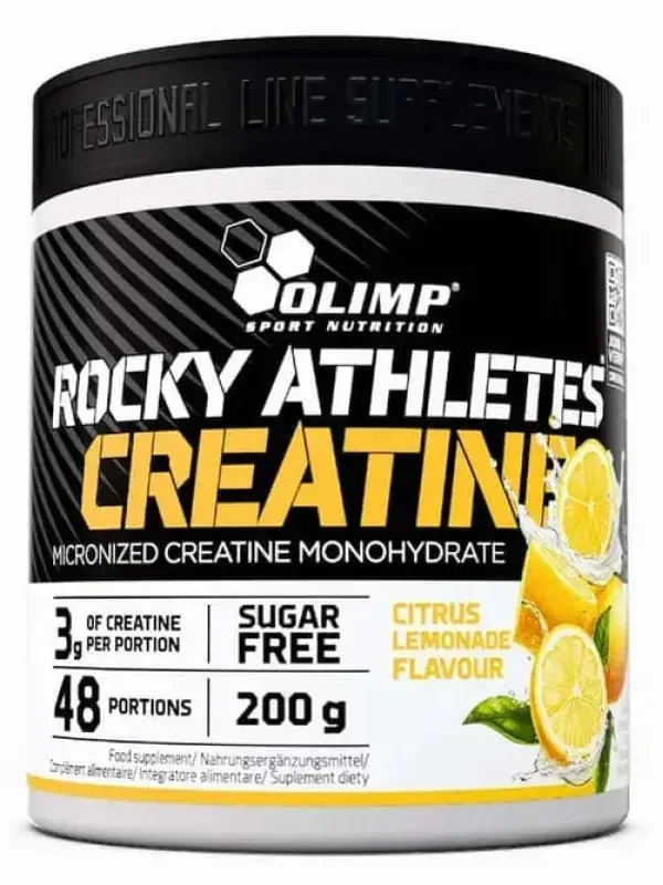 Olimp Rocky Athletes Creatine Citrus Lemonade (Sitrus limonad ta'mli) – Kuch va chidamlilik uchun mikronizatsiyalangan kreatin (200 g)!  18698
