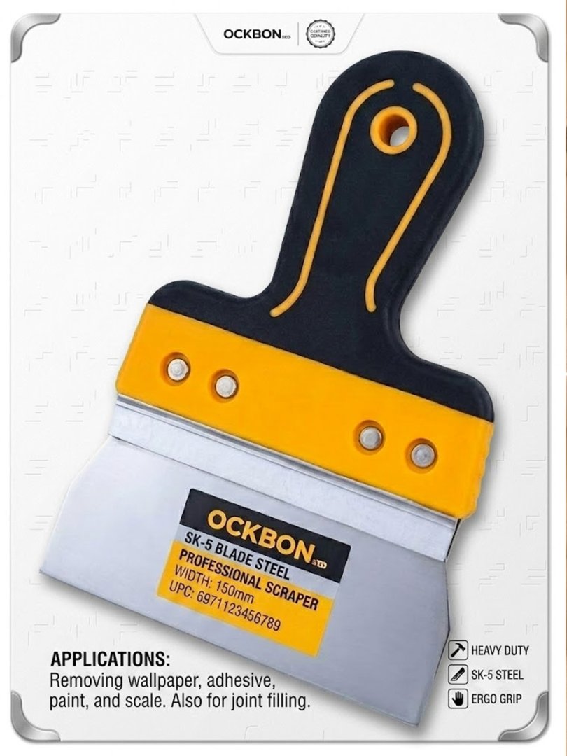 OCKEAN Professional Pardozlash Shpateli (SK-5 Po‘lat, 450mm)  16092