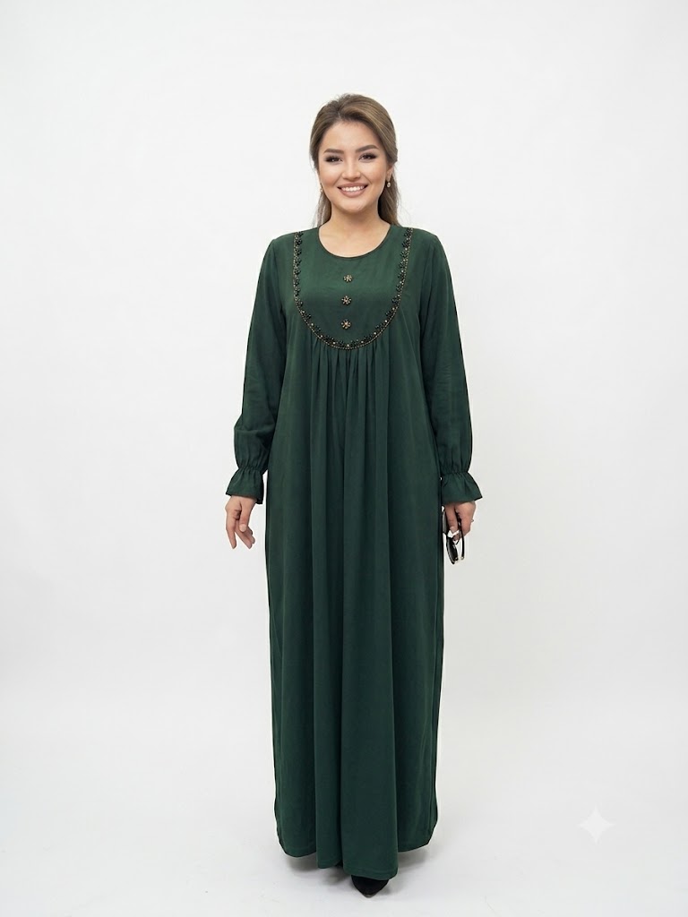 Nafis Kupra Abaya: Bezakli kechki libos (50-60)  15409