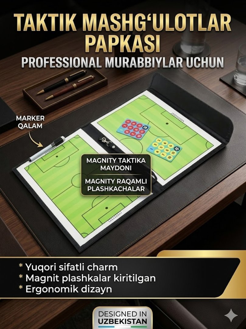 Futbol murabbiylari uchun taktik doska – 10 dona, ulgurji narxda AR106