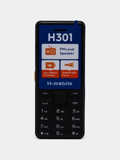I-MOBILE IT H301 (Black, Blue) — zamonaviy dizayn, qulay boshqaruv va ishonchli ishlashni birlashtirgan tugmali mobil telefon  16306
