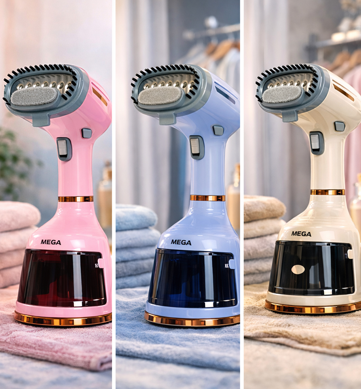 Vertikal steamer / qo‘l bug‘li dazmol MEGA MG-803 — 1600W  ac6q306d