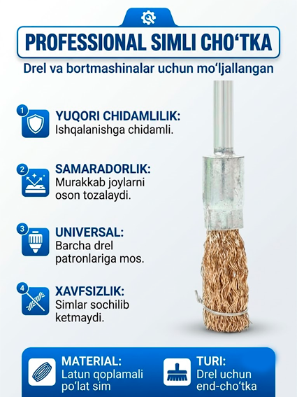 Drel uchun simli cho‘tka  14947