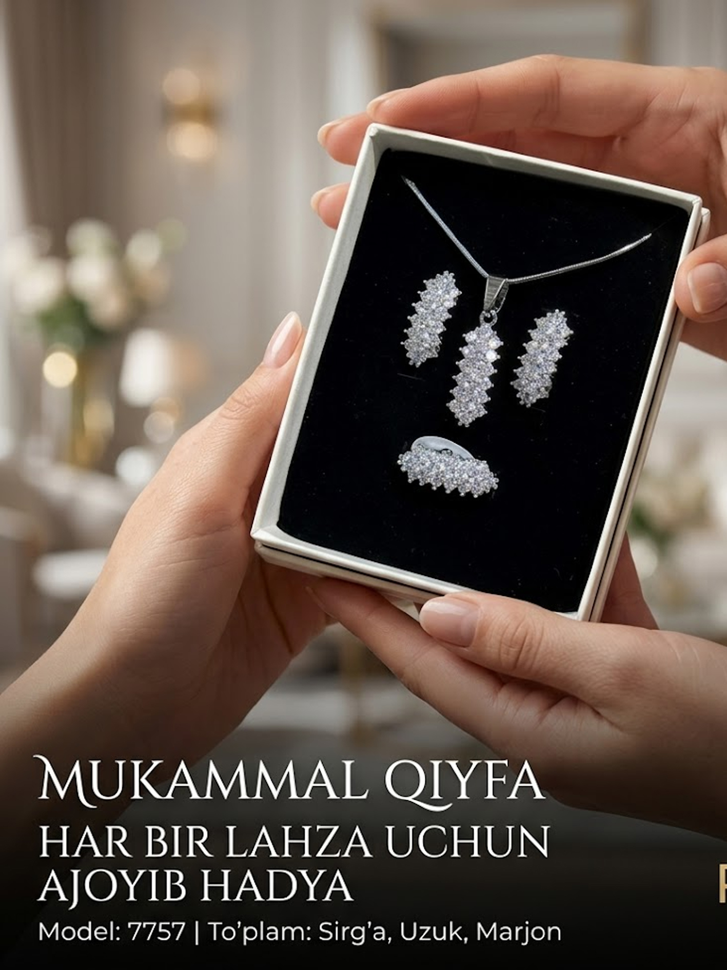 KUMUSH RANG BIJUTERIYA TO‘PLAM – SIRG‘A, UZUK VA KULON opf14d