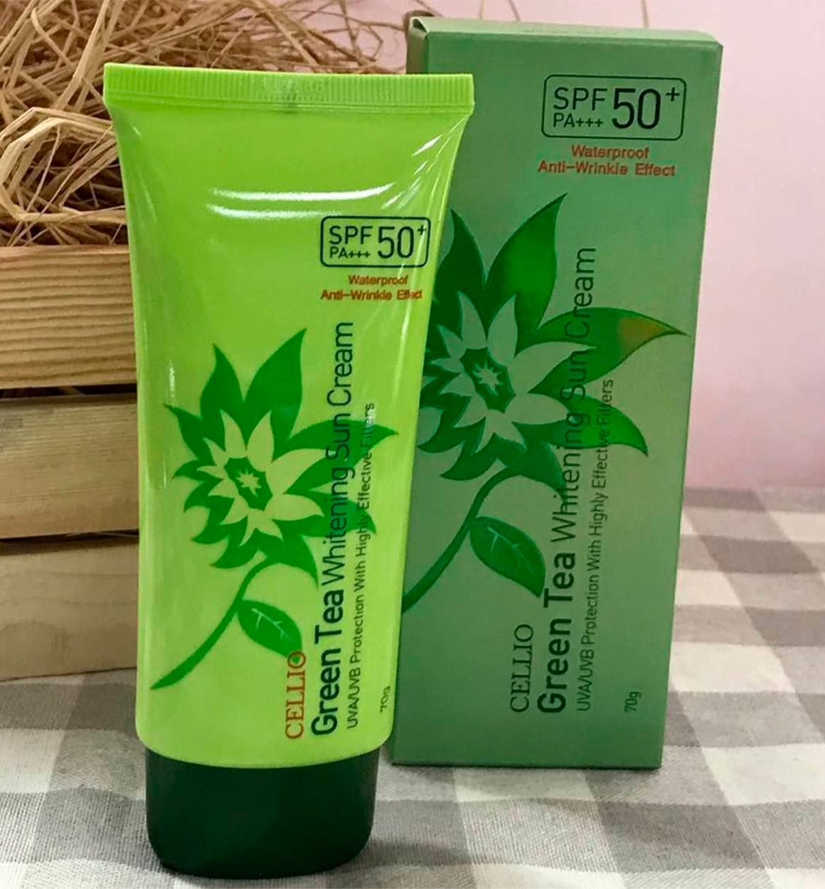 Cellio SPF yuz kremi (yashil choy ekstrakti bilan)   b0q690d