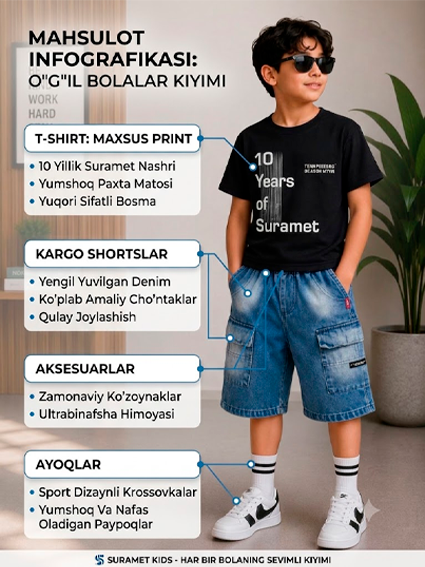 O'g'il bolalar uchun bolalar kostyumi 16917