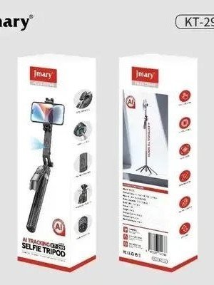 Jmary KT-299 AI Tracking Selfie Tripod — Sun'iy intellekt (AI) yordamida yuzni avtomatik kuzatuvchi aqlli shtativ va selfi tayoqcha!   17608  sp